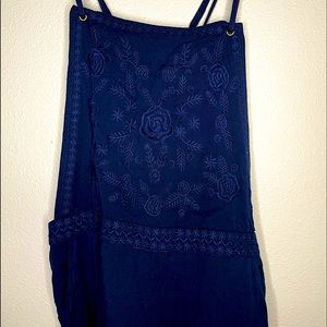 Jumper navy blue small Ribbon grey